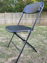 Black Plastic Folding Chairs